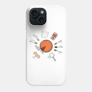 Pumpkin pie recipe Phone Case