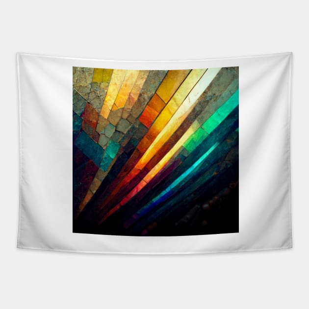 Rainbow Metal Plate #2 Tapestry by AntielARt