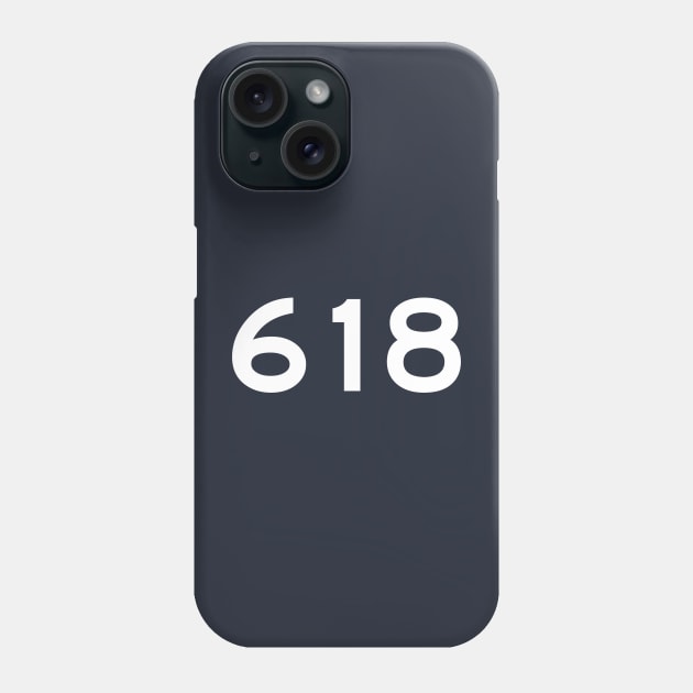 618 Area Code Phone Case by Arch City Tees