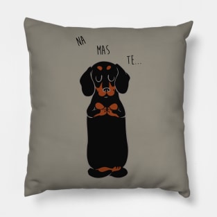 NAMASTE Dachshund Pillow