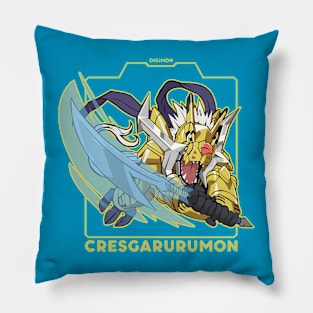 digimon chibi cressgarurumon Pillow