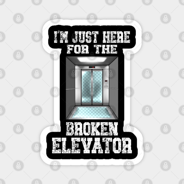 Elevator Mechanic Magnet by BOOBYART