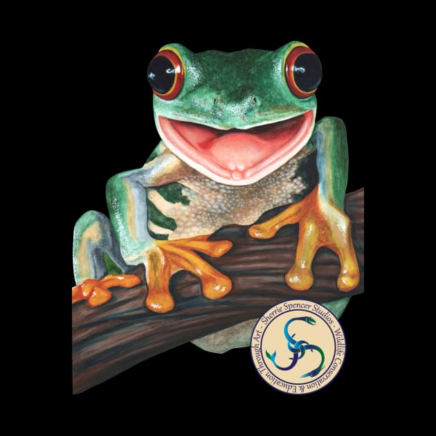 Green Tree Frog by Sherrie Spencer Studios