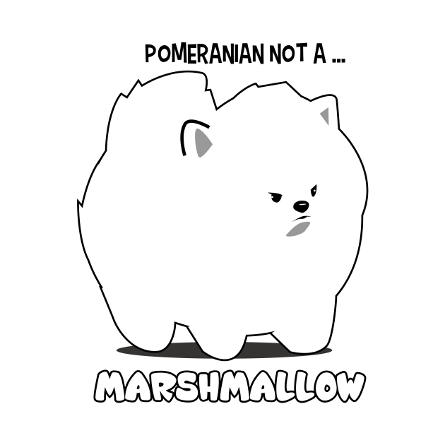 Pomeranian not a marshmallow by Spikeani