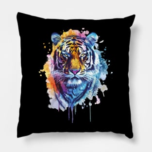Tiger Color Patterns Pillow