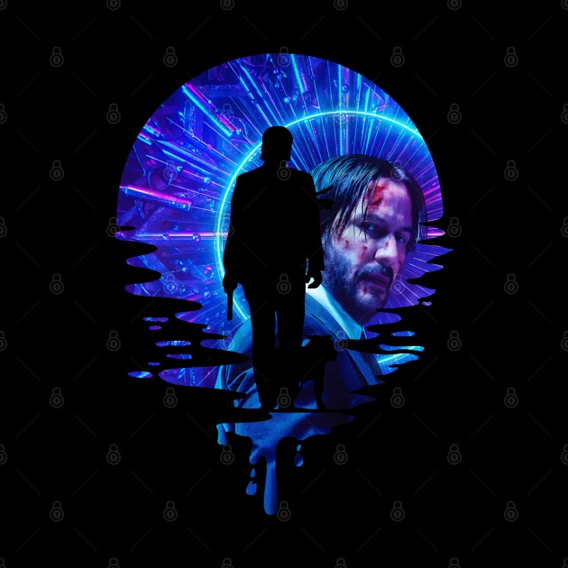 John Wick Neon Style by Ubold