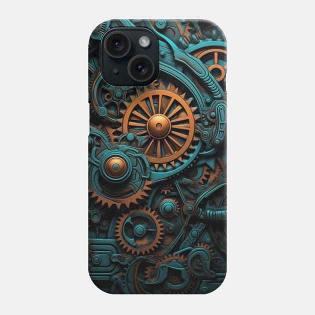 Metal Gears Phone Case by MythicLegendsDigital