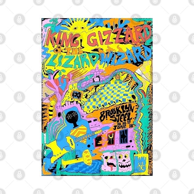 the king gizzard poster by Shintabudi