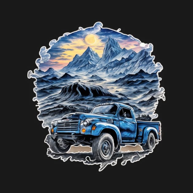 Truck Trucking Road Farmer Vintage Car Farming Mountain by Flowering Away