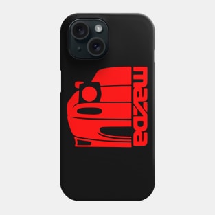 Miata MX-5 I NA OverFace RED Phone Case