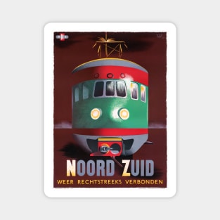 Vintage Travel Poster The Netherlands Noord Zuid Magnet