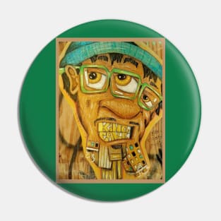 King Cake graffiti Pin