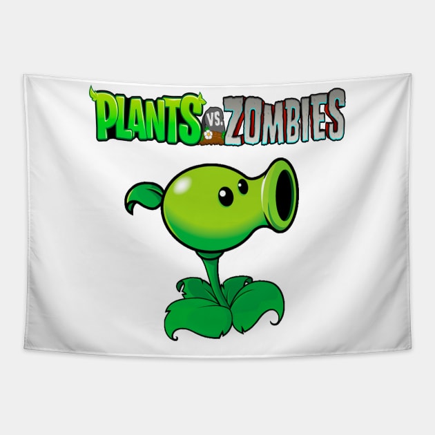 Peashooter design | Plants vs Zombies Tapestry by Zarcus11
