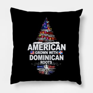 Christmas Tree  American Grown With Dominican Roots - Gift for Dominican From Dominican Republic Pillow