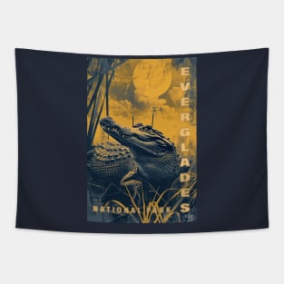 Everglades National Park Vintage Travel  Poster Tapestry