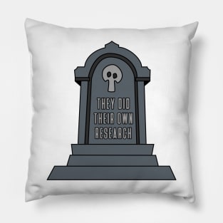 They Did Their Own Research Pillow