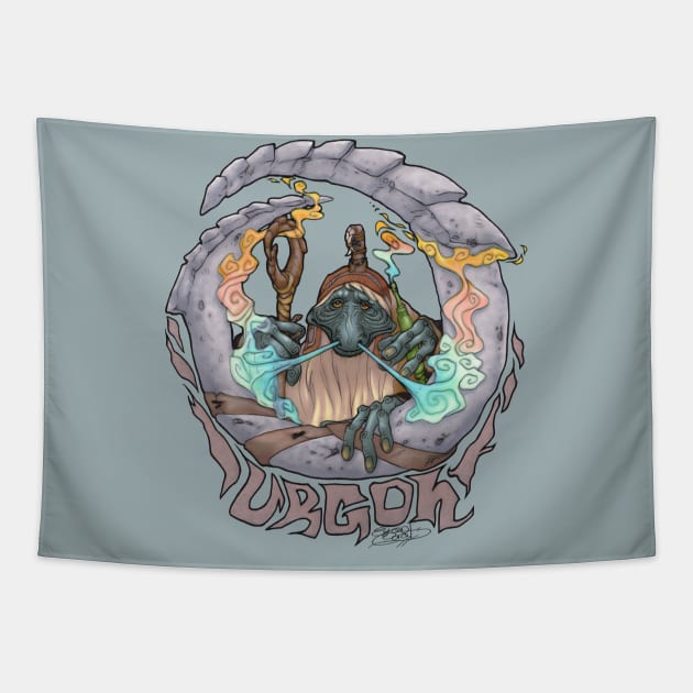 URGOH THE WANDERER Tapestry by EYESofCORAL