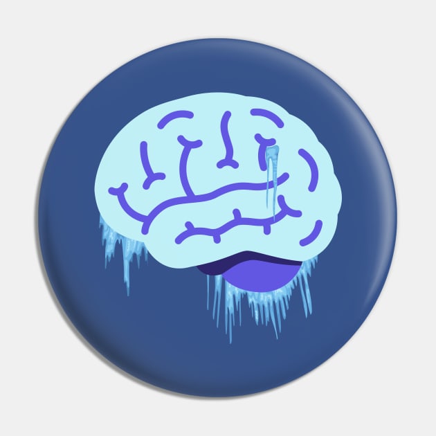 Brain Freeze Pin by MGuyerArt