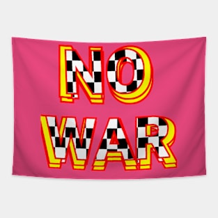 NO WAR text art designs Tapestry