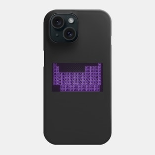 Purple Glow Tube Periodic Table Phone Case