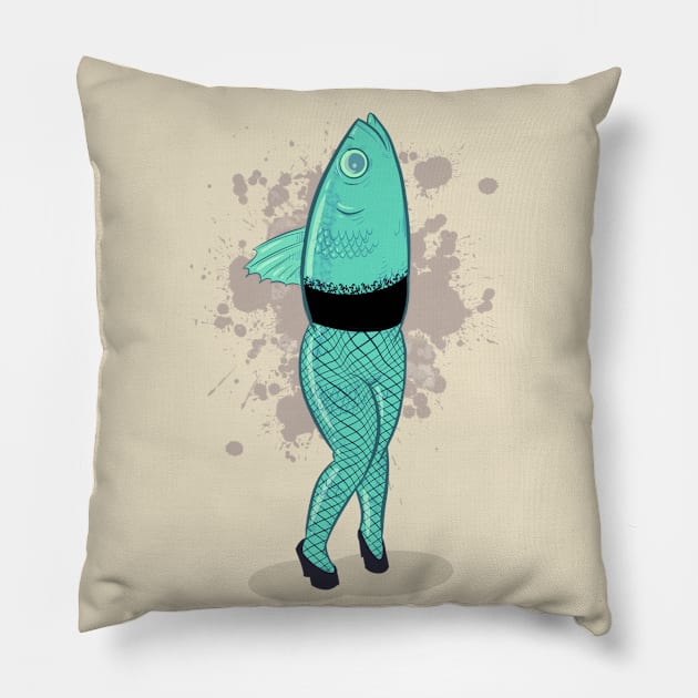 Fishnets Pillow by LVBart