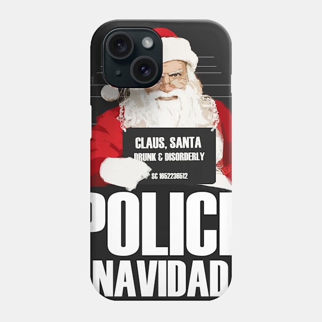 Police Navidad Funny Christmas T-Shirt Phone Case by zash