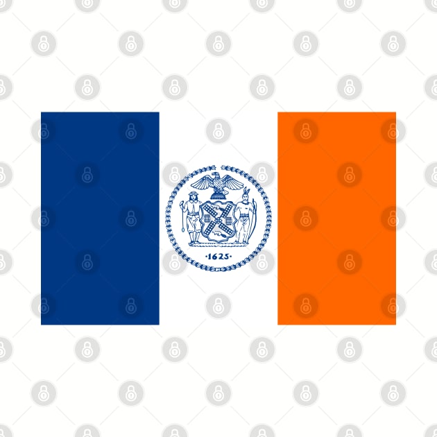 Flag of New York City, New York by brigadeiro