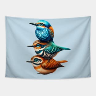 Stacked Bird Tapestry