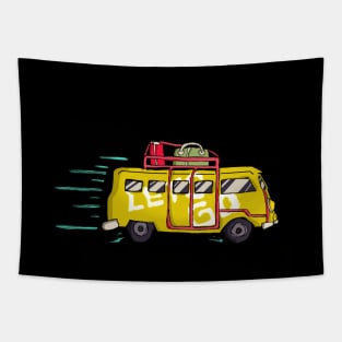 Lets Go Vacation - T Shirt Tapestry