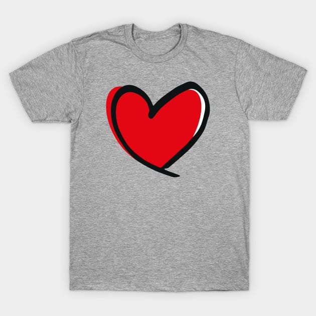 red valentine heart | Essential T-Shirt