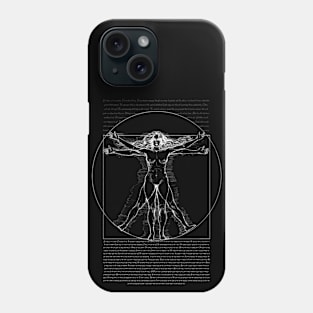 The Vitruvian Woman - Da Vinci inspired - Feminist Art - Adult Human female - Woman definition -2 Phone Case