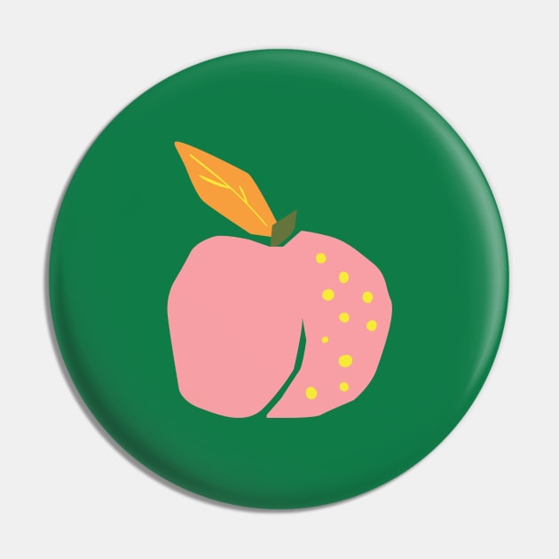 Peachy Days Peach Good Vibes Cute Funny Sarcastic Happy Fun Introvert Silly Inspirational Motivational Gift Pin by EpsilonEridani