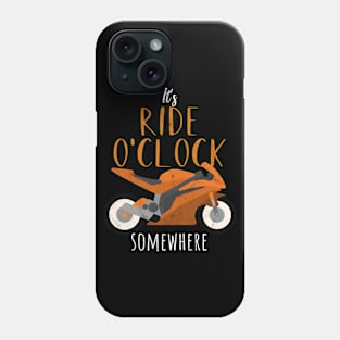 Motorcycle ride o'clock Phone Case