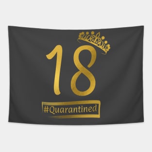 18th quarantine birthday Tapestry