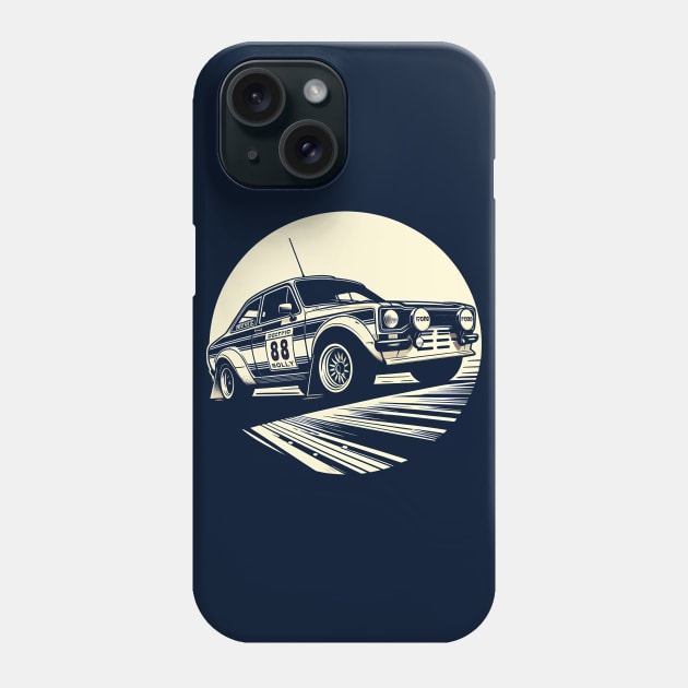 Ford Escort Rally Car Phone Case by TaevasDesign