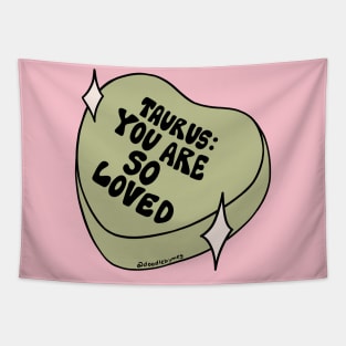 Taurus Conversation Heart Tapestry