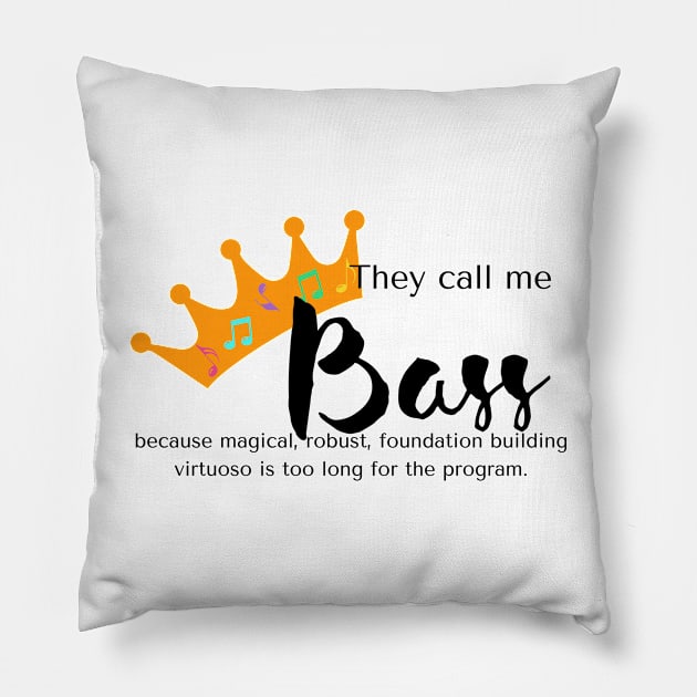 Choral Bass Pride Pillow by Read*Sing*Love