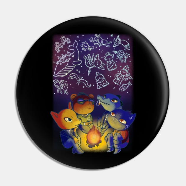 Night in the Woods Constellations Pin by Maxx Slow