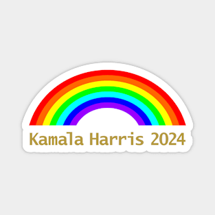 Rainbow for Kamala Harris Magnet
