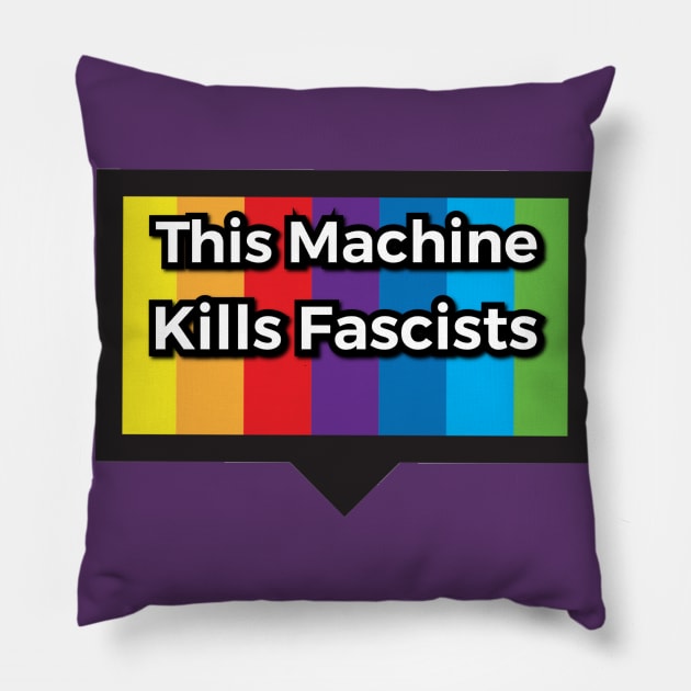 This Machine Kills Fascists (no brand) Pillow by Elvira Khan