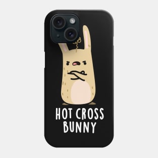 Hot Cross Bunny Funny Angry Rabbit Pun Phone Case