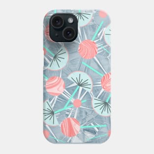 Vintage Geometric Flowers, Kimono,Cocktail  Abstract Pattern #2 Phone Case