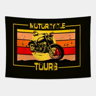 Vintage Motorcycle Tours Tapestry