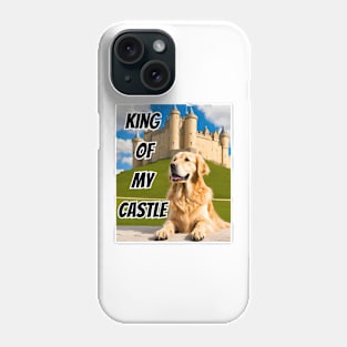 King of My Castle Golden Retriever Phone Case
