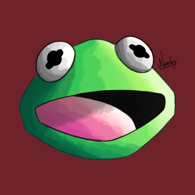 Kermit the frog by Nessley_Art
