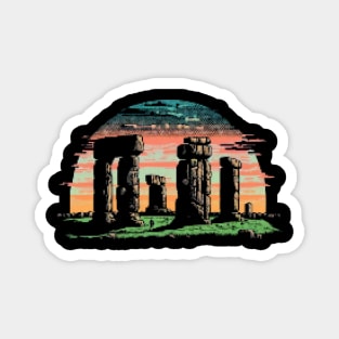 Stonehenge Pixel Art Magnet