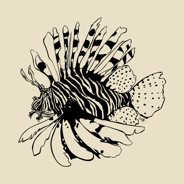 Radical Lion Fish by scarlettbaily