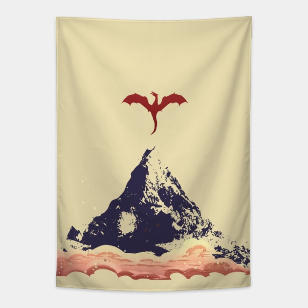 The Lonely Mountain Tapestry by tfernandesart