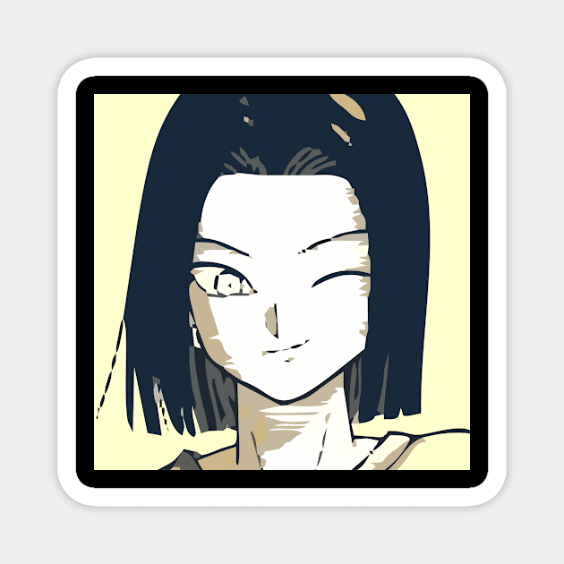 Cyborg Android 17 Magnet by BarnawiMT