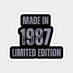 Vintage Made in 1987 , Limited Edition  , Gift for Mom Dad Birthday Magnet